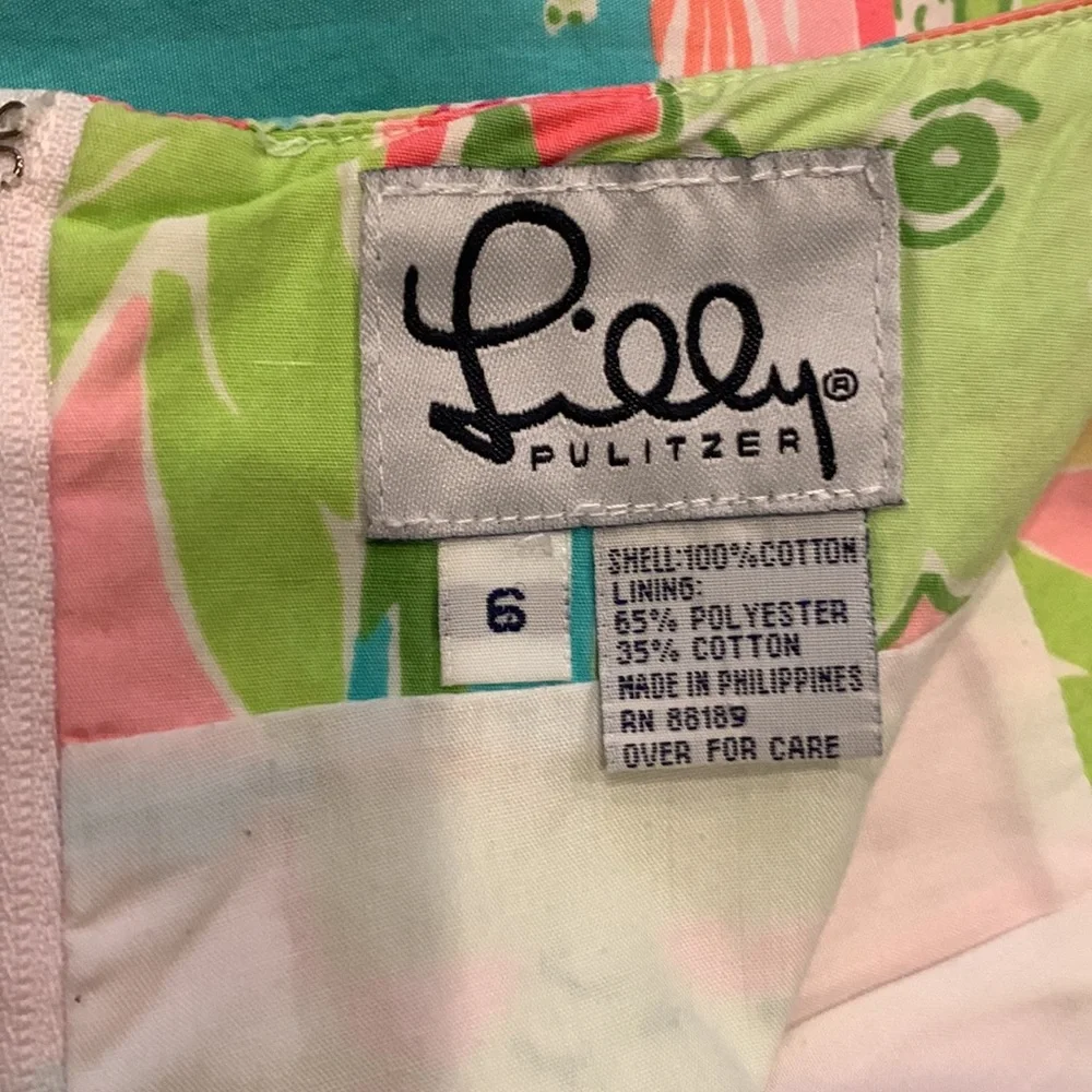 Lilly Pulitzer vintage skirt, rare pattern, SZ 6 - Picture 6 of 6